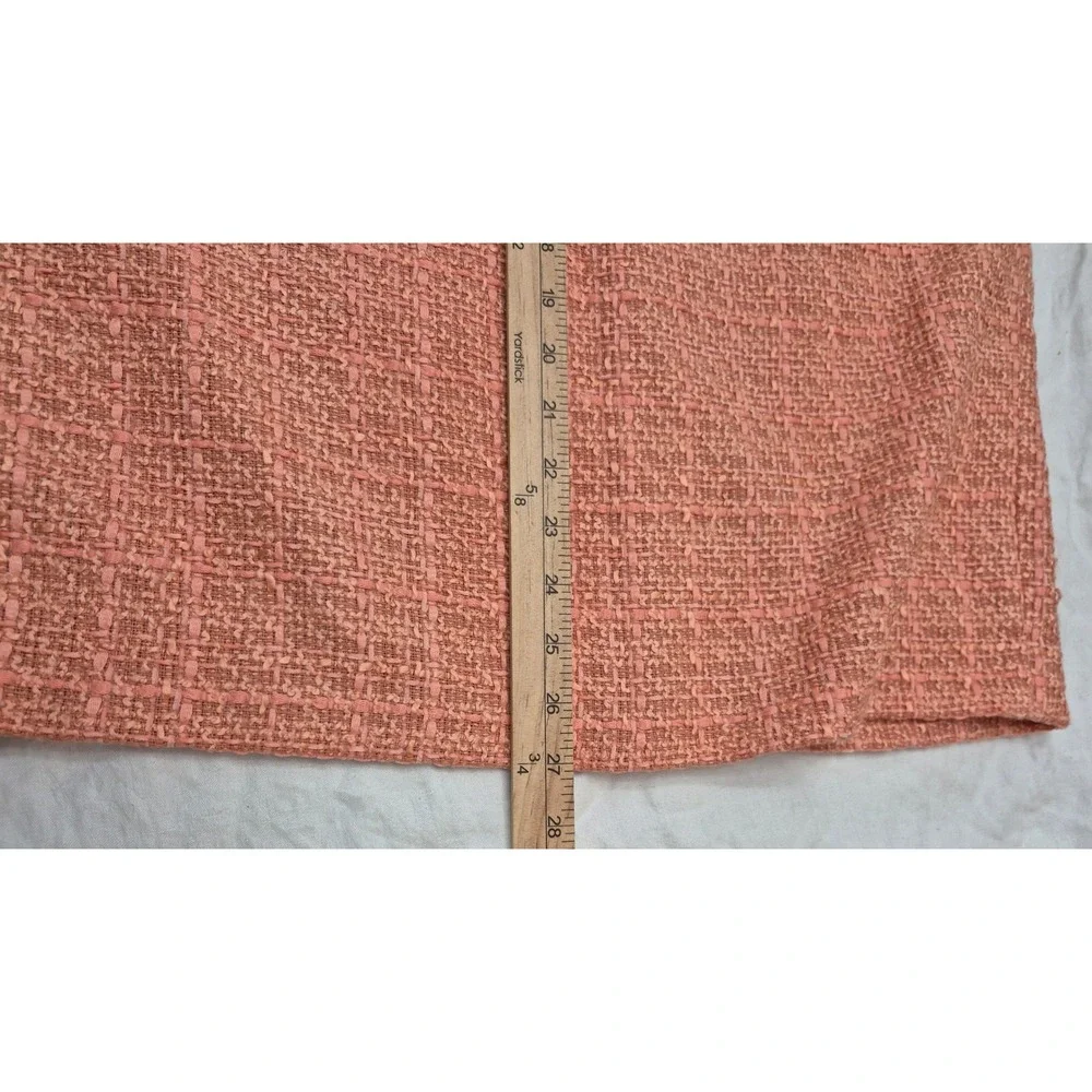 Donna Karan Suit Womens 16 Pink Tweed Jacket Pencil Skirt Professional NWT Retro